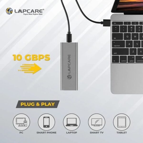 Metal SSD Casing for M.2 NVMe with cable M.2 NVMe - Image 2