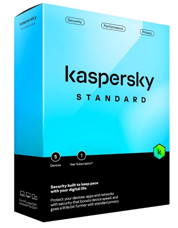 Kaspersky Standard Antivirus Latest Version - 1 PC, 1 Year (No CD, Voucher Only)