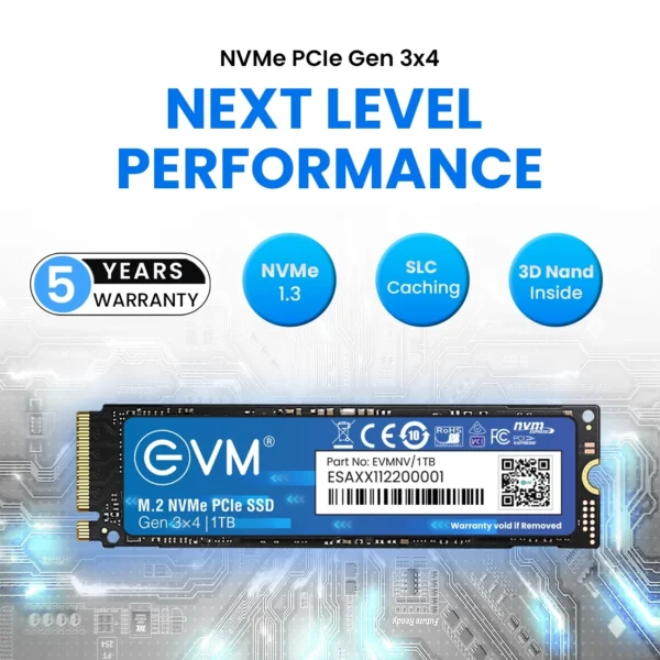 EVM 1TB M.2 NVME PCIe SSD 5 Year Warranty - Image 3