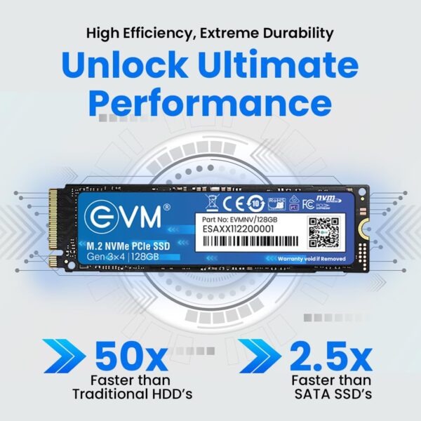 EVM 128GB M.2 NVME PCIe SSD 5 Year Warranty - Image 4